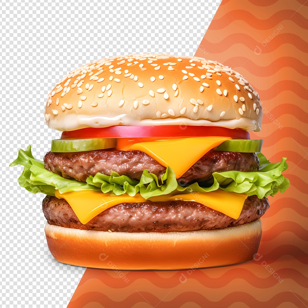 Delicioso Hambúrguer Recheado PSD