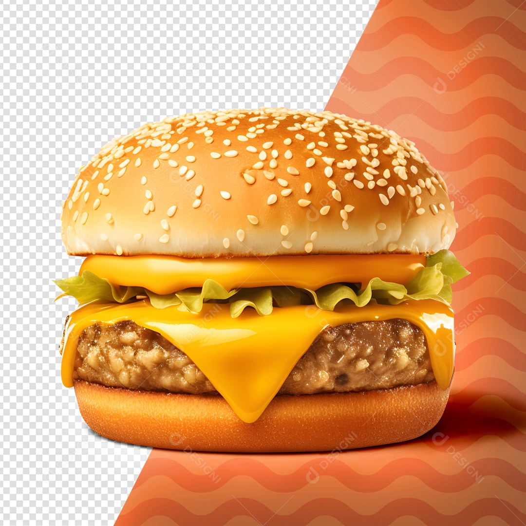 Delicioso Hambúrguer Recheado PSD