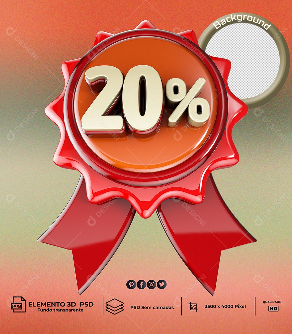 Selo 3D 20 %