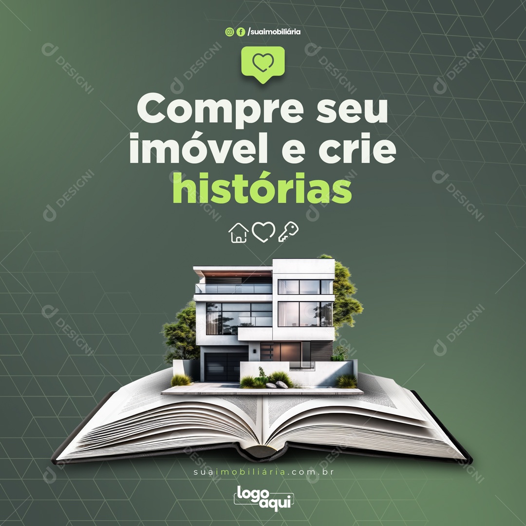 Compre Seu Imóvel E Crie Historias Social Media PSD Editável