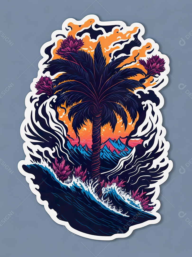 Obra de arte ondas de gráfico