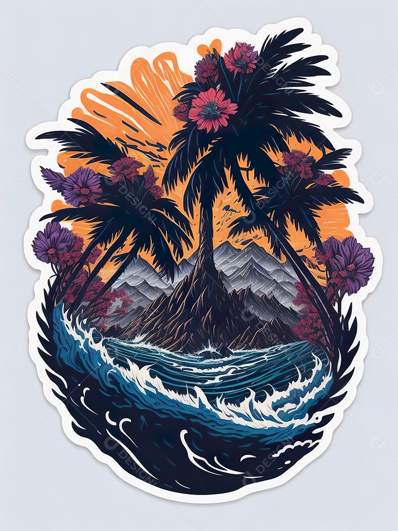 Obra de arte ondas de gráfico