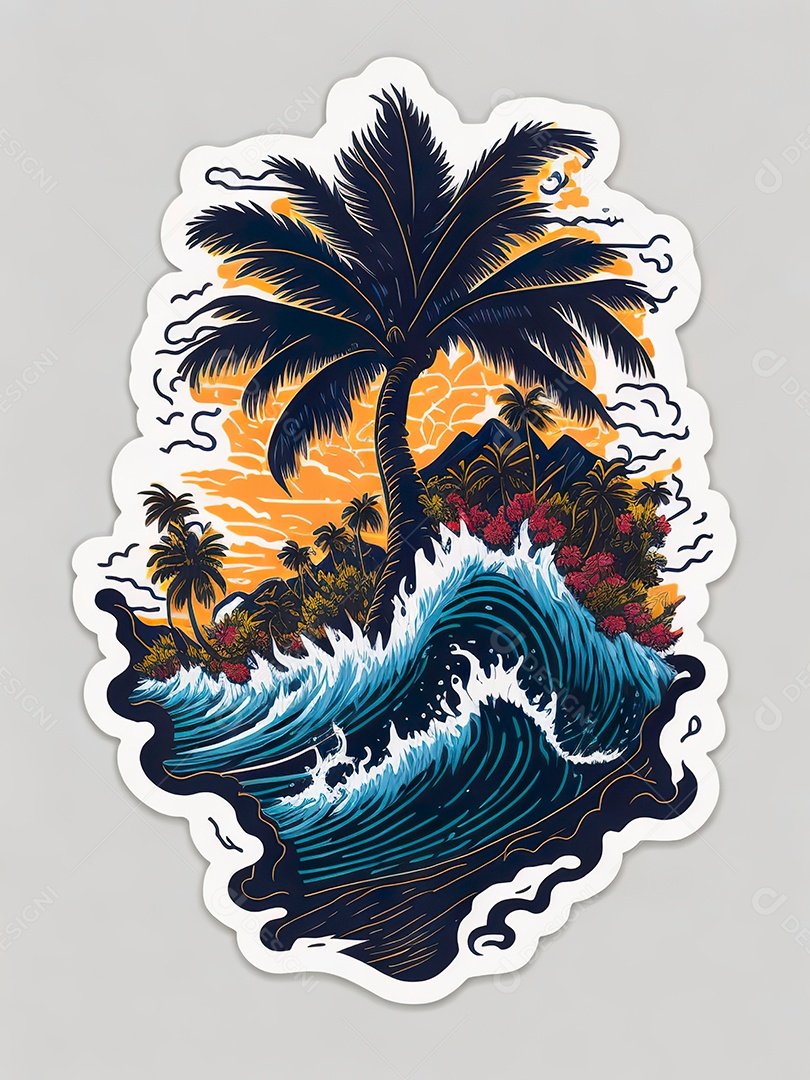 Obra de arte ondas de gráfico