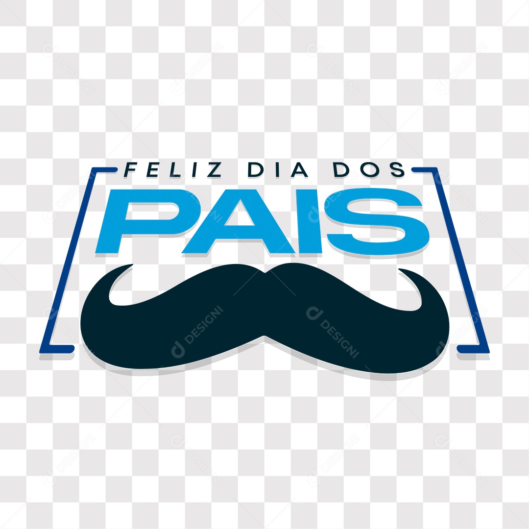 Lettering Feliz Dia Dos Pais EPS + PNG