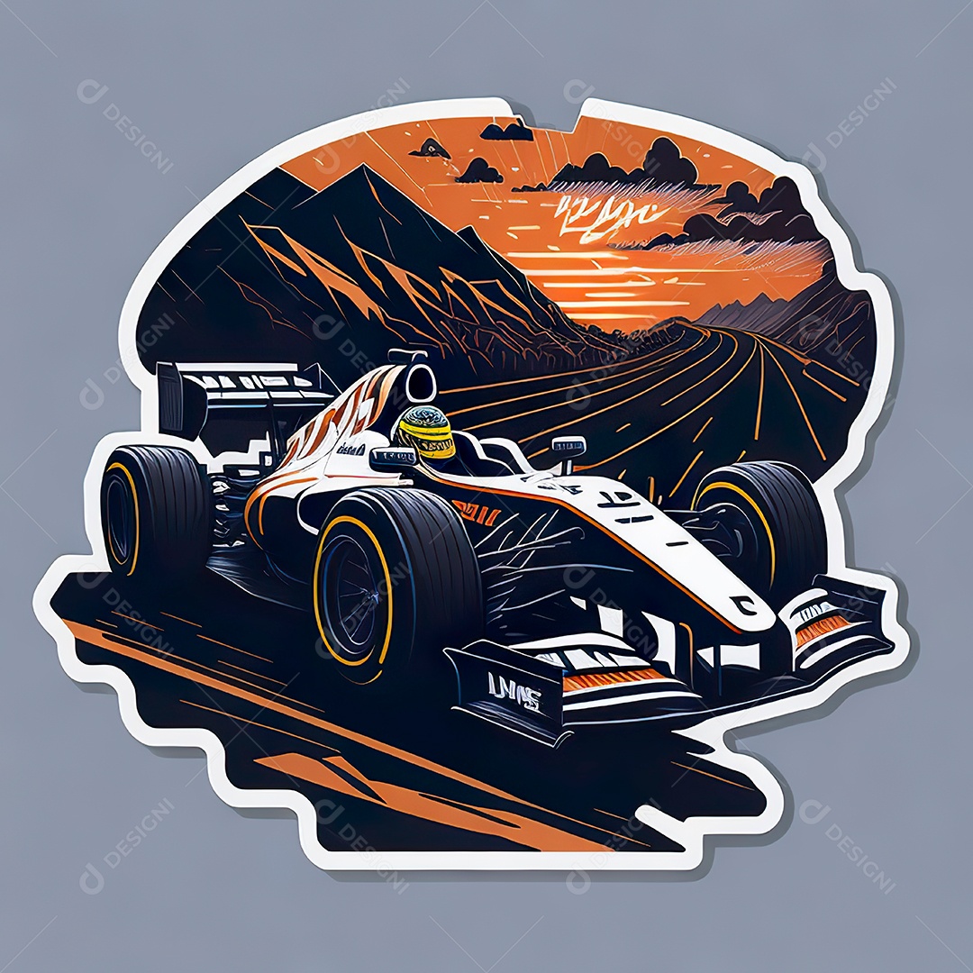 Arte gráfica da fórmula1 da camiseta