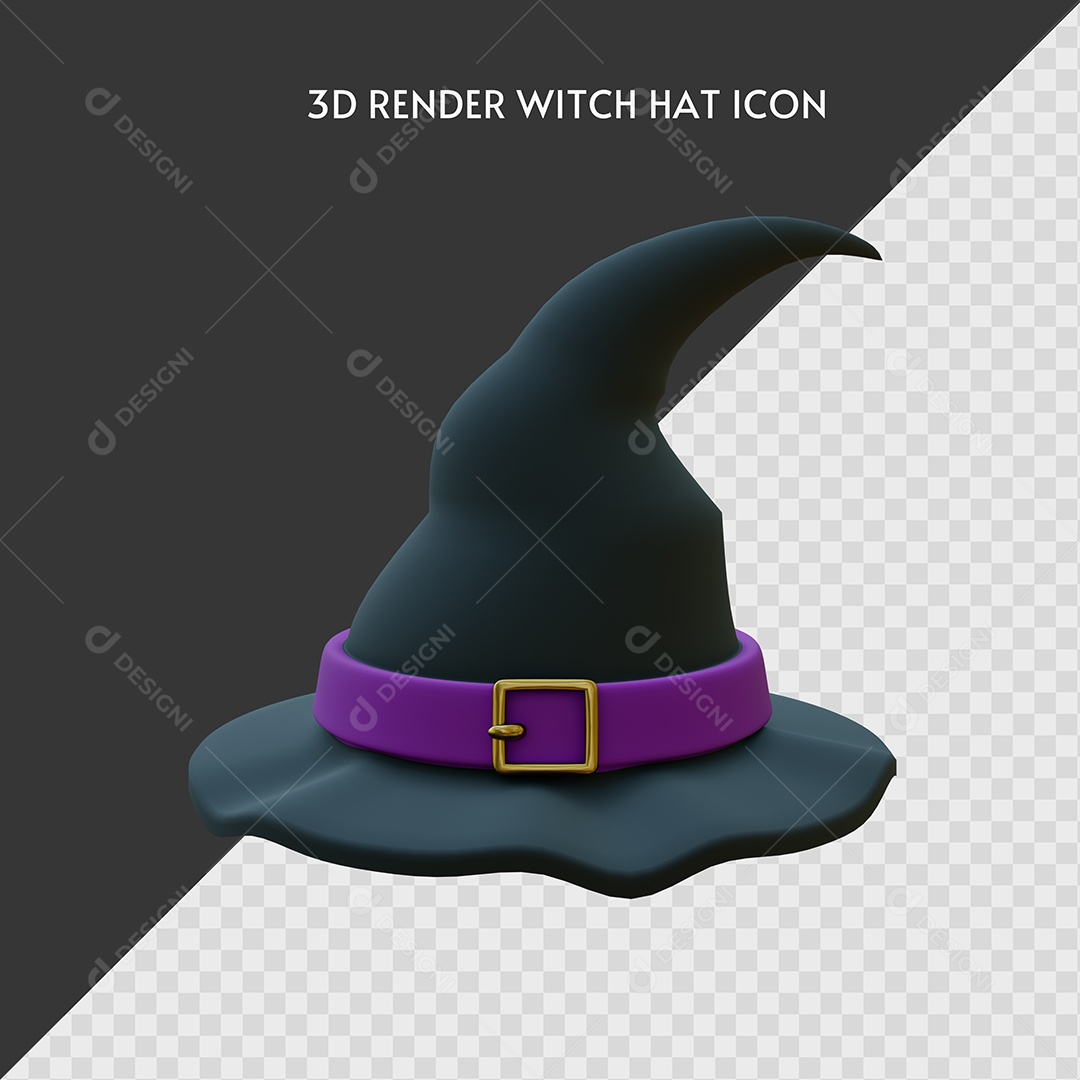 Halloween Chapéu Selo 3D