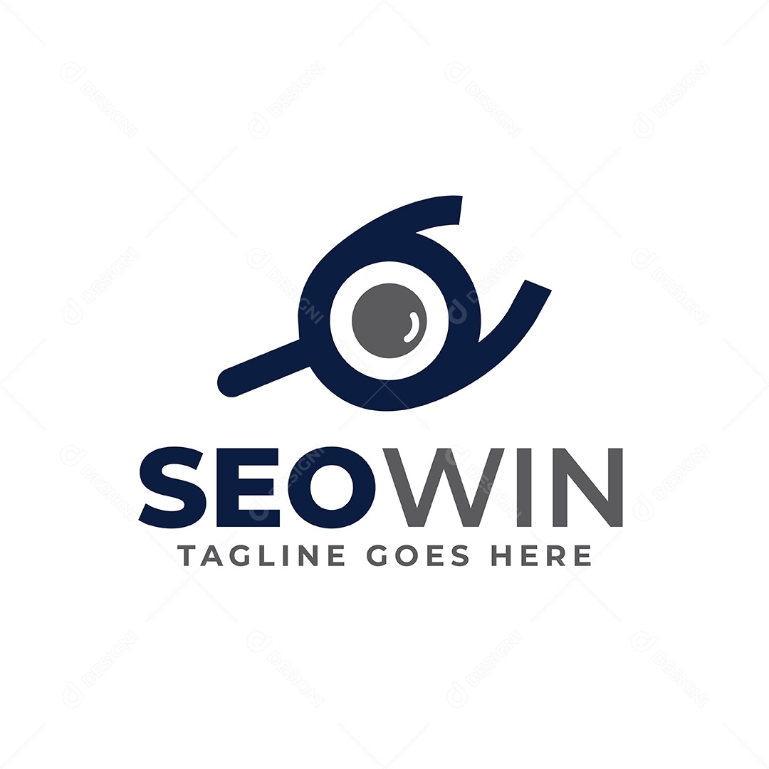 Logo Seo Win Tagline Goes EPS Editável
