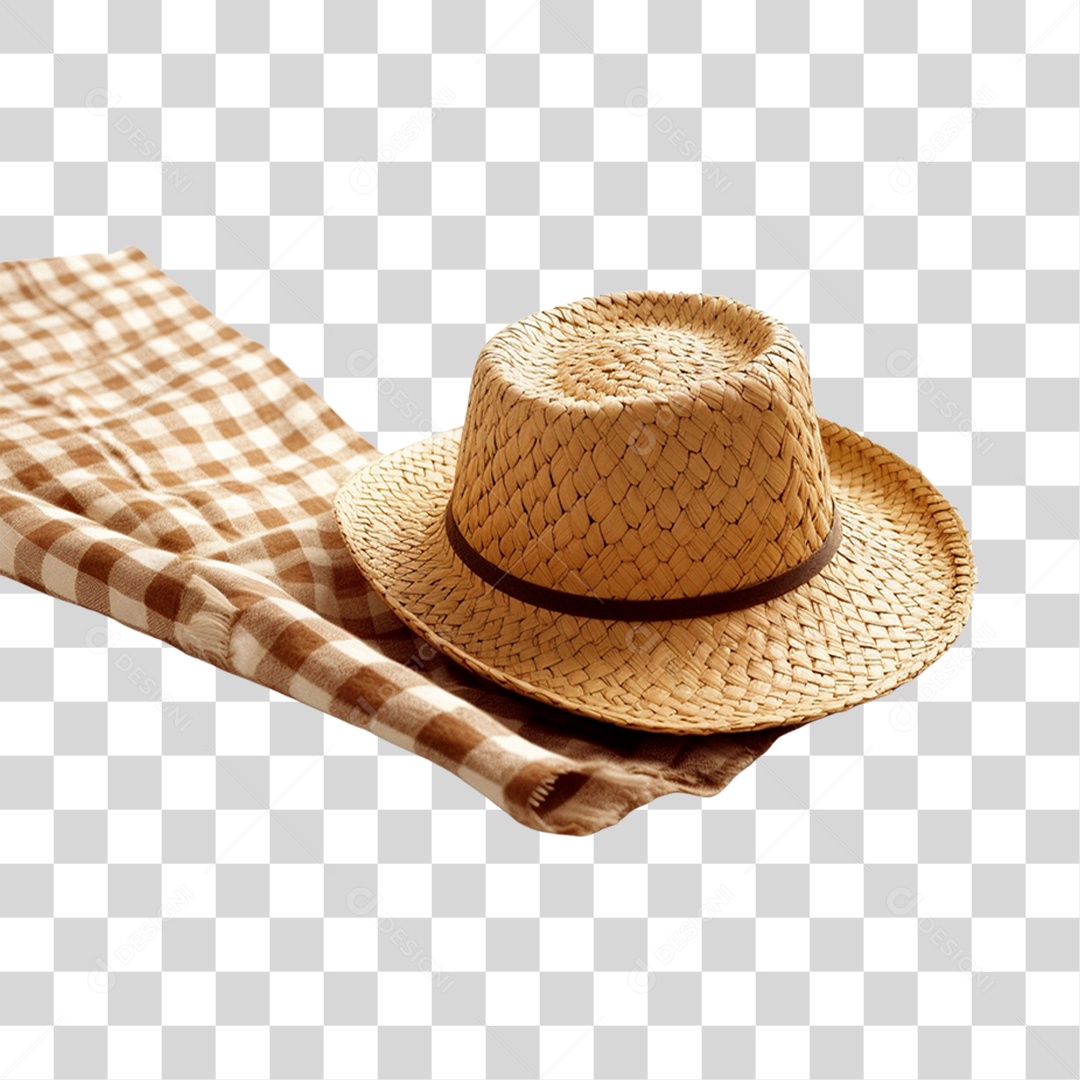 Chapéu De Palha São João PNG Transparente