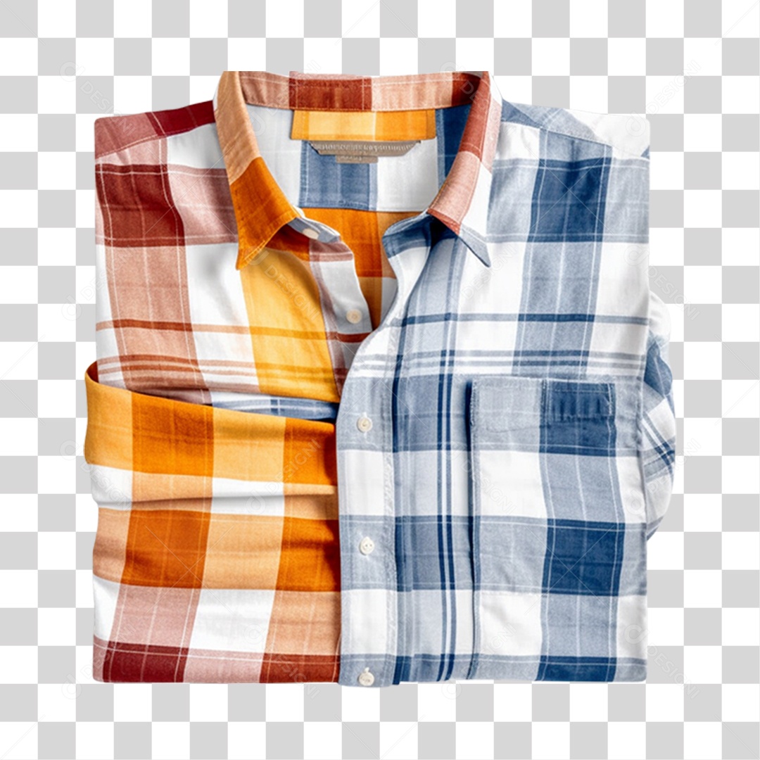 Camisas Xadrez São João PNG Transparente