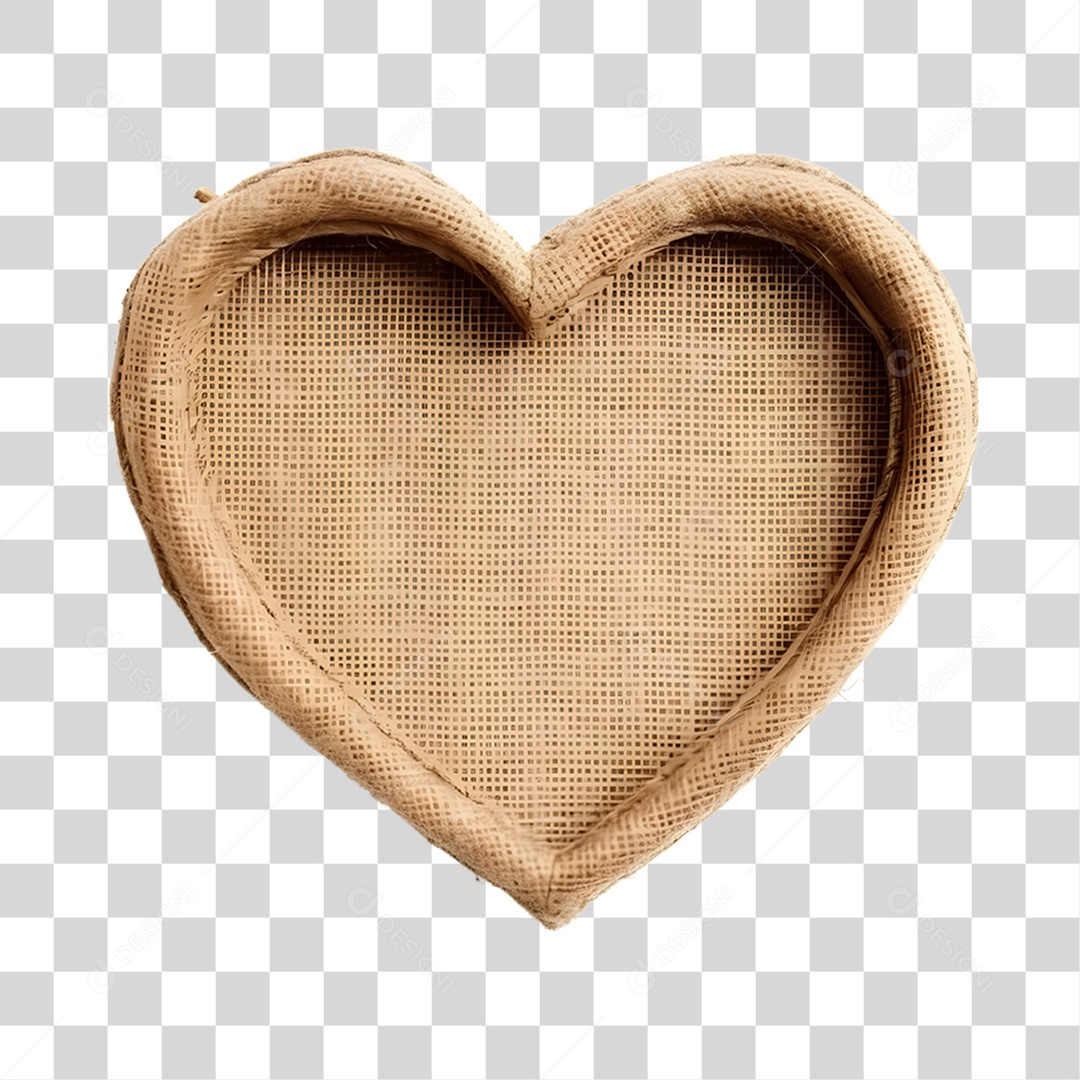 Painel De Tela Coração De São João Elemento 3D PNG Transparente