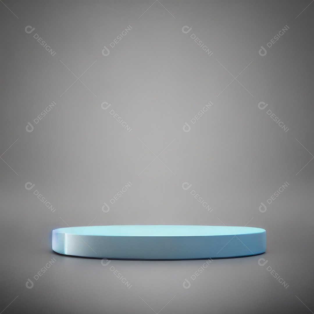 Cenário de pódio com fundo isolado.