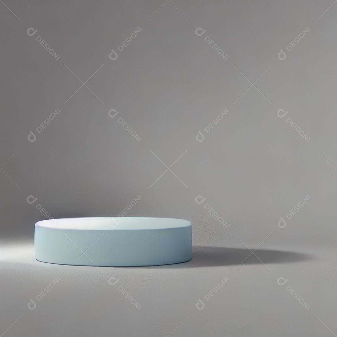 Cenário de pódio com fundo isolado.