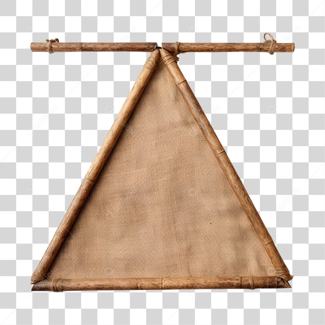 Painel De Madeira De São João Elemento 3D PNG Transparente