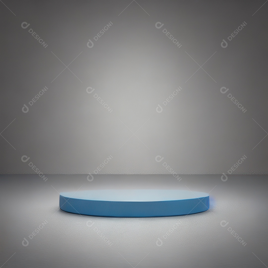 Cenário de pódio com fundo isolado.