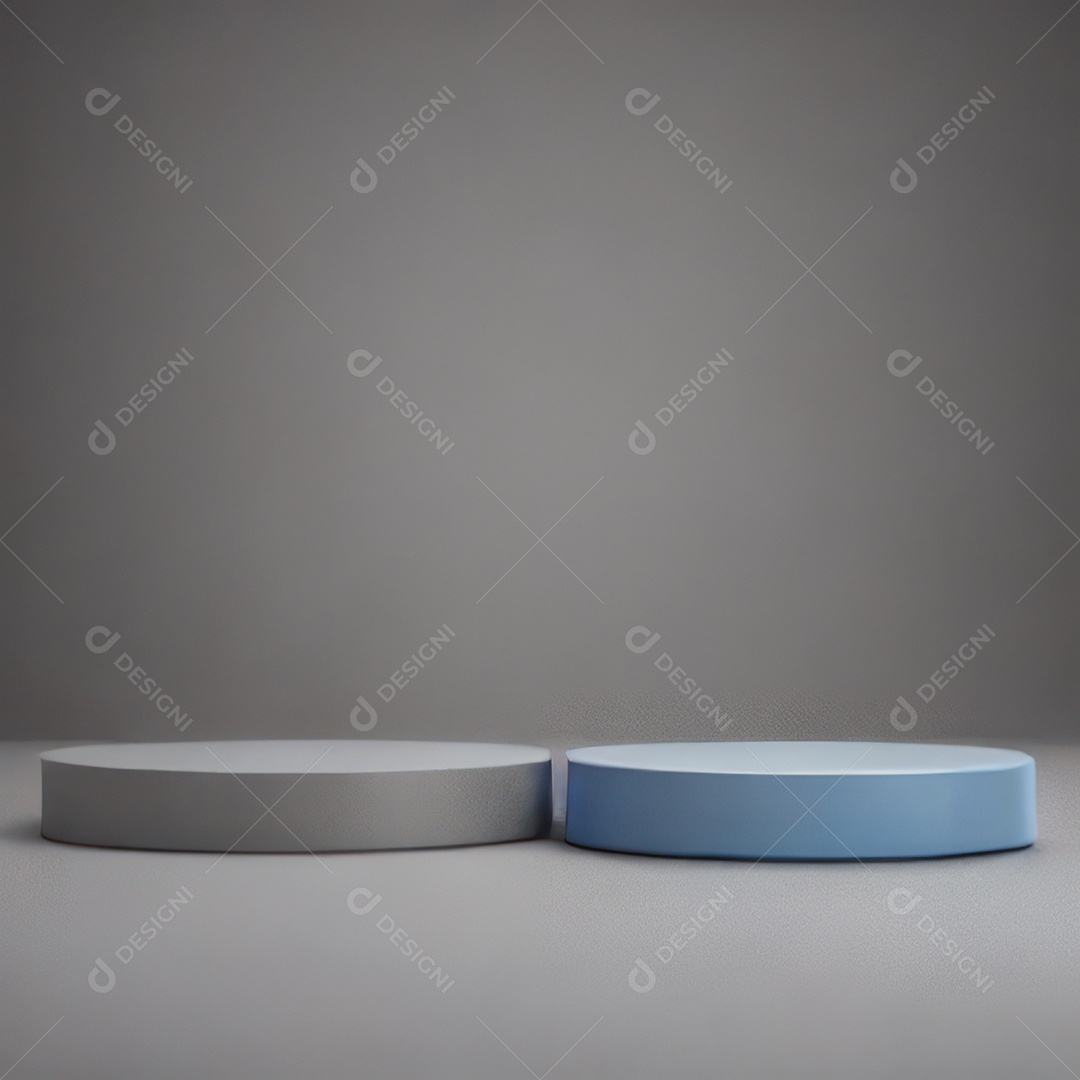 Cenário de pódio com fundo isolado.