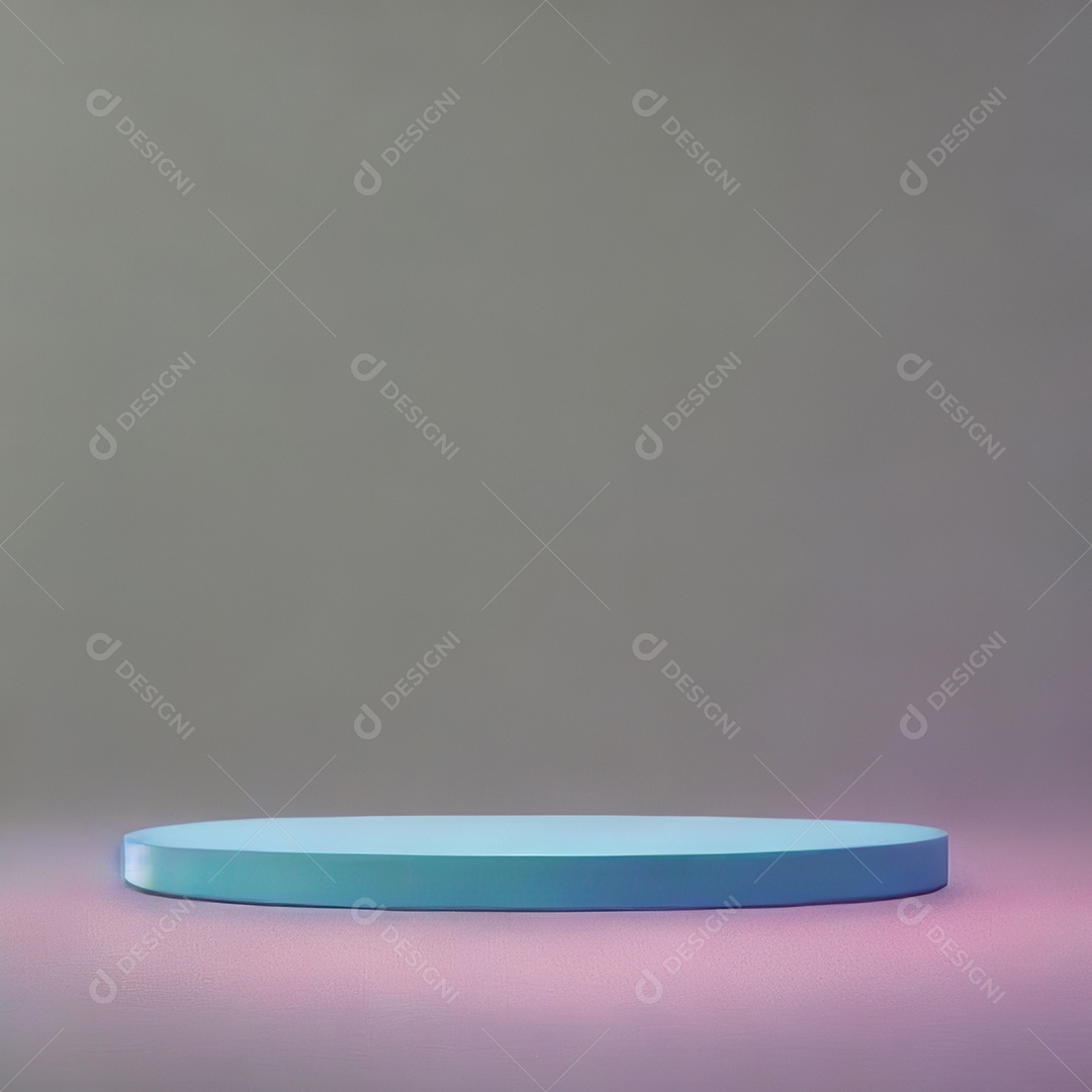 Cenário de pódio com fundo isolado.