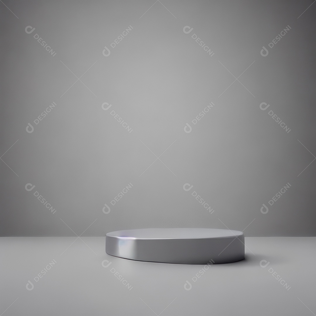Cenário de pódio com fundo isolado.