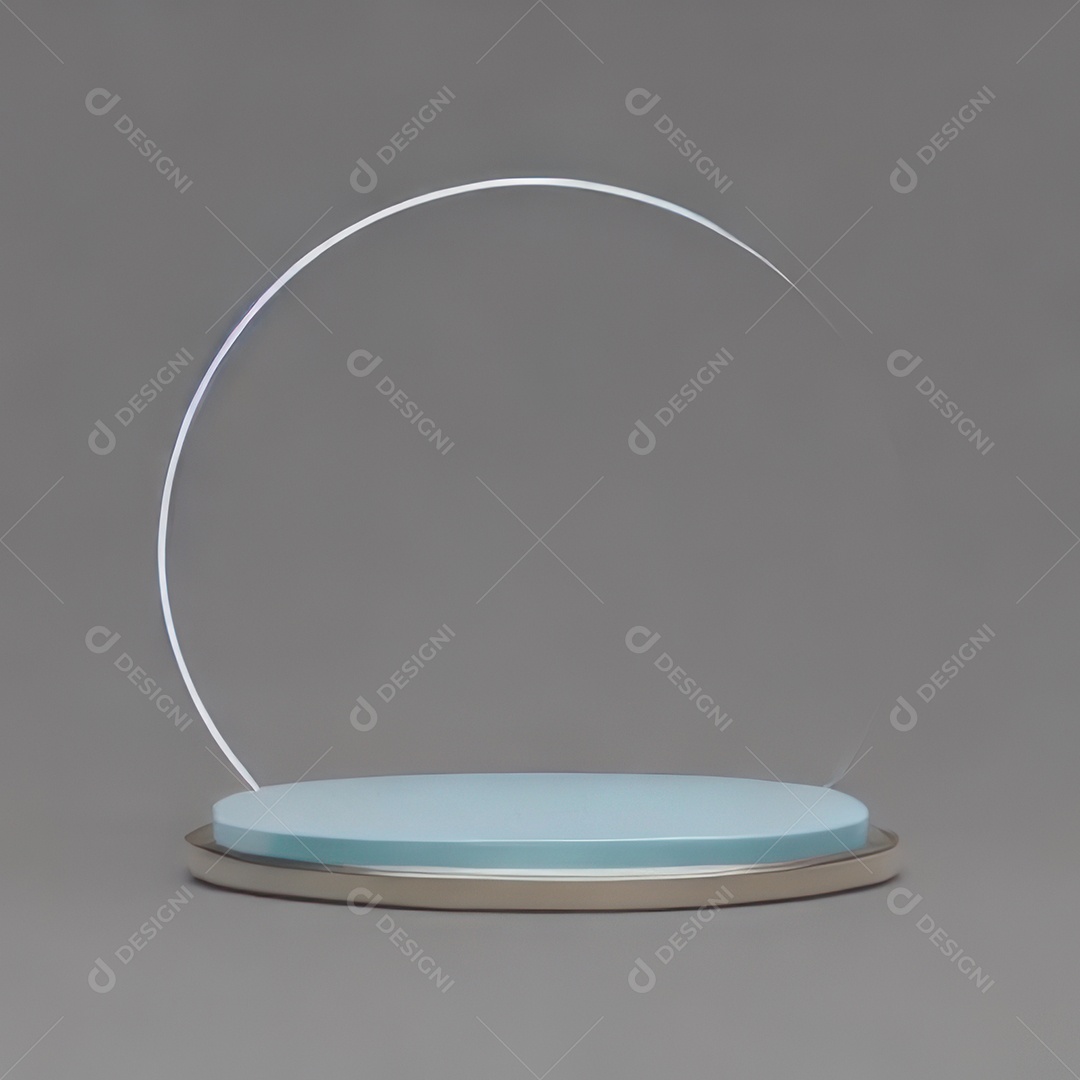 Cenário de pódio com fundo isolado.