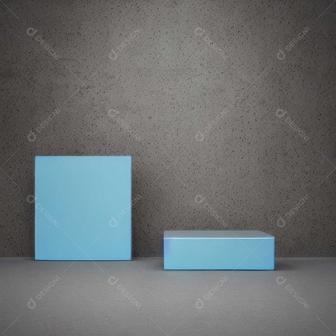 Cenário de pódio com fundo isolado.