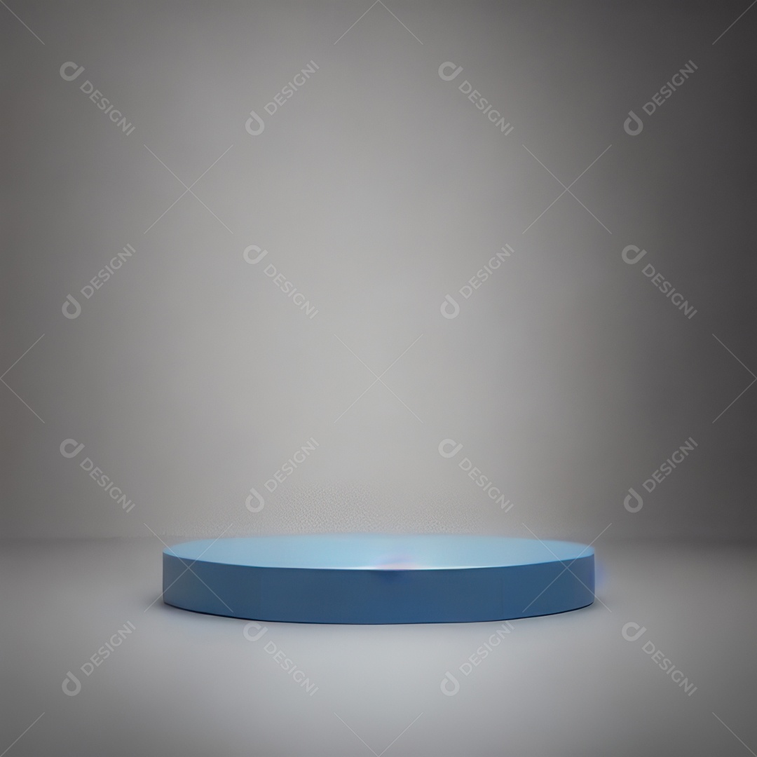 Cenário de pódio com fundo isolado.