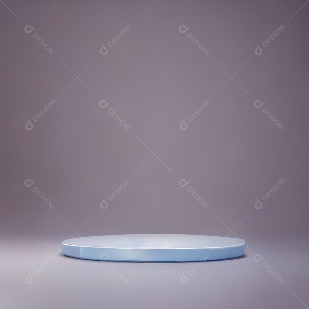 Cenário de pódio com fundo isolado.