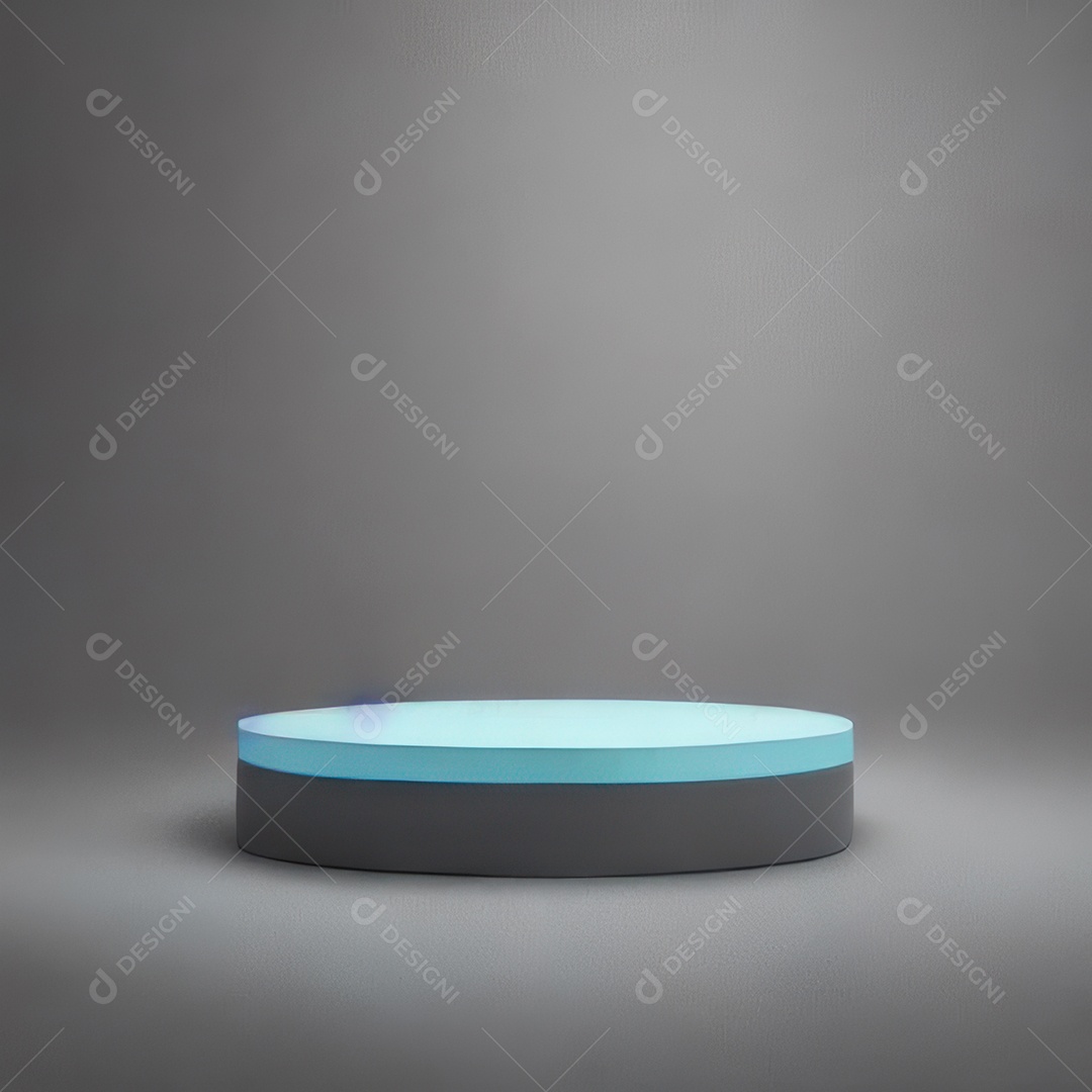 Cenário de pódio com fundo isolado.