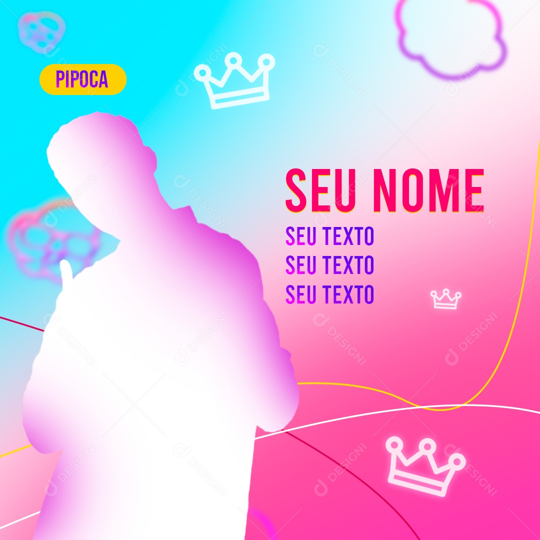 Social Media BBB Seu Nome PSD Editável