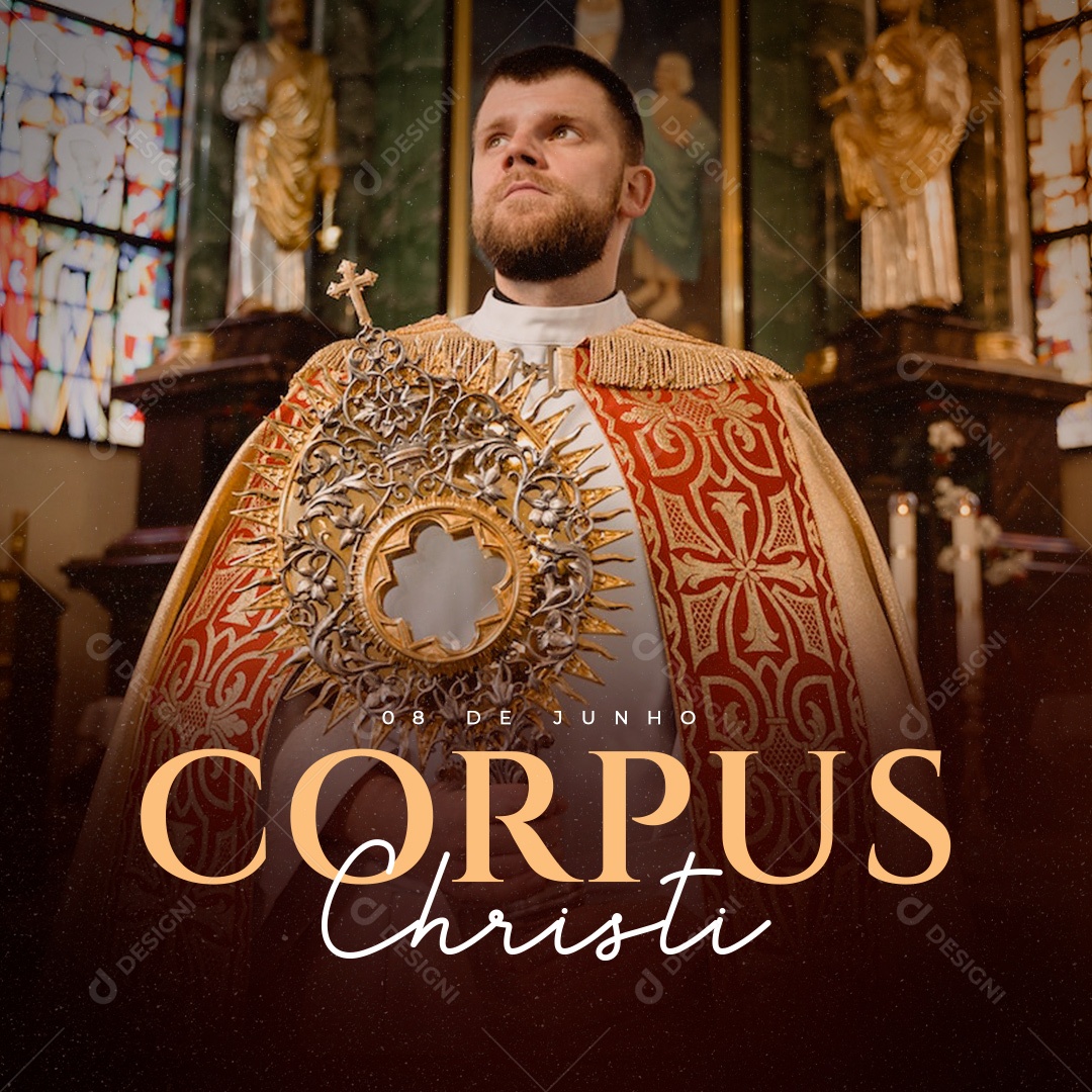 Post Feed Corpus Christi Social Media PSD Editável