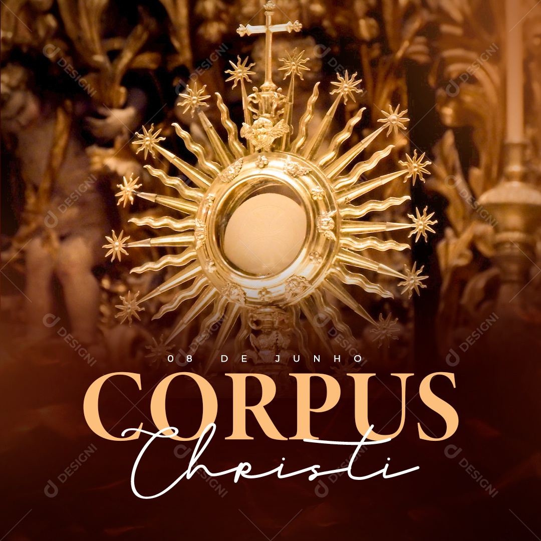 Post Feed Corpus Christi Social Media PSD Editável