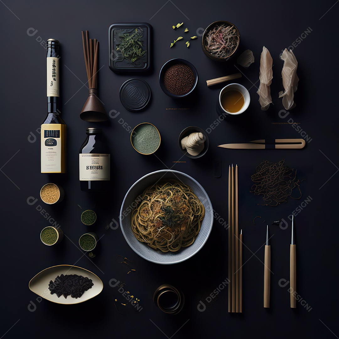 Mesa de churrasco sobre uma mesa