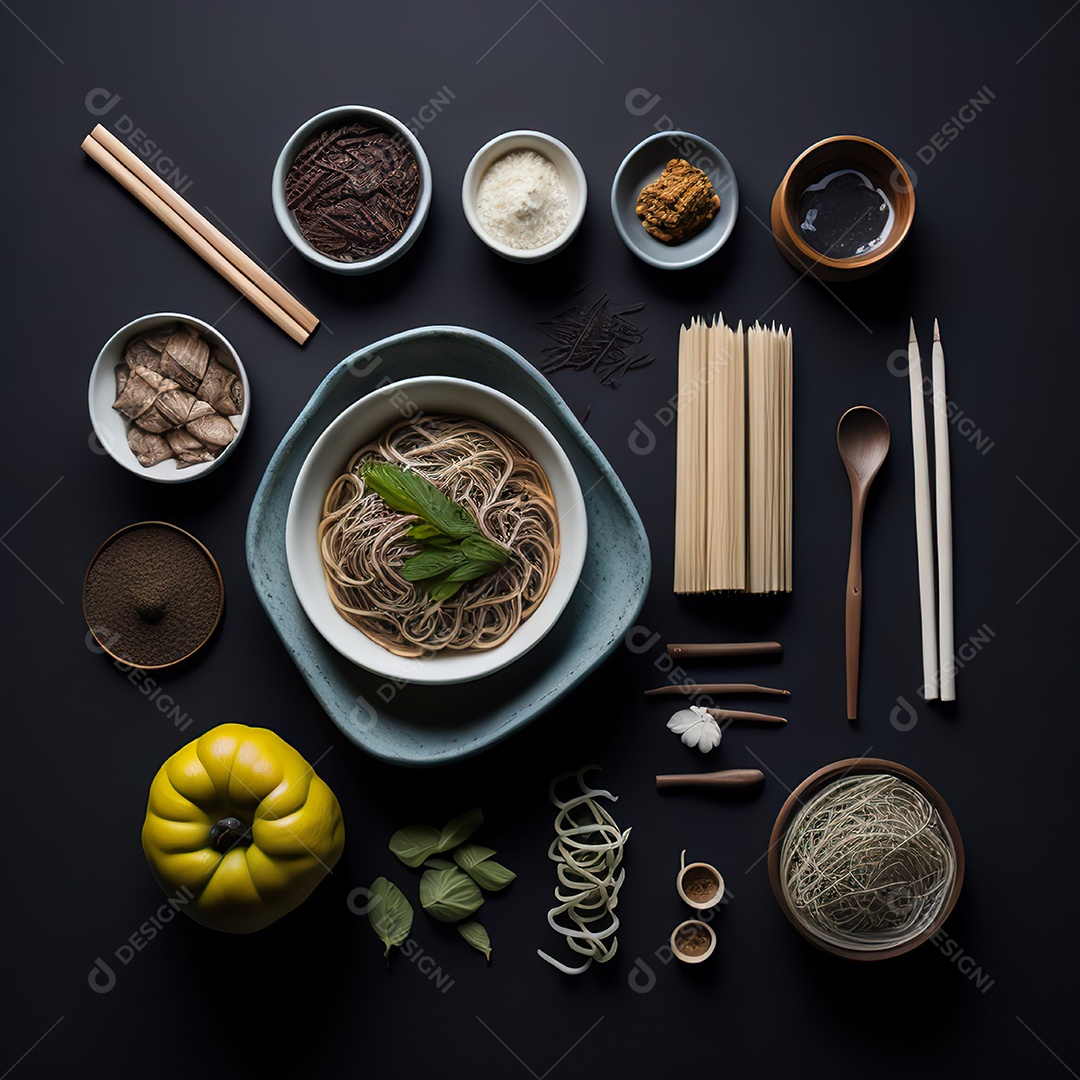 Mesa de churrasco sobre uma mesa