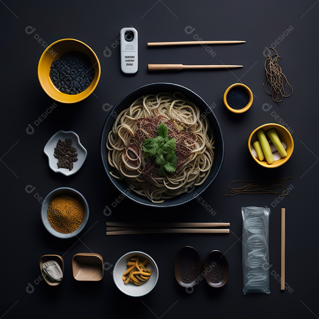 Mesa de churrasco sobre uma mesa