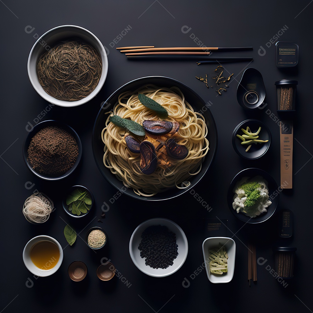 Mesa de churrasco sobre uma mesa