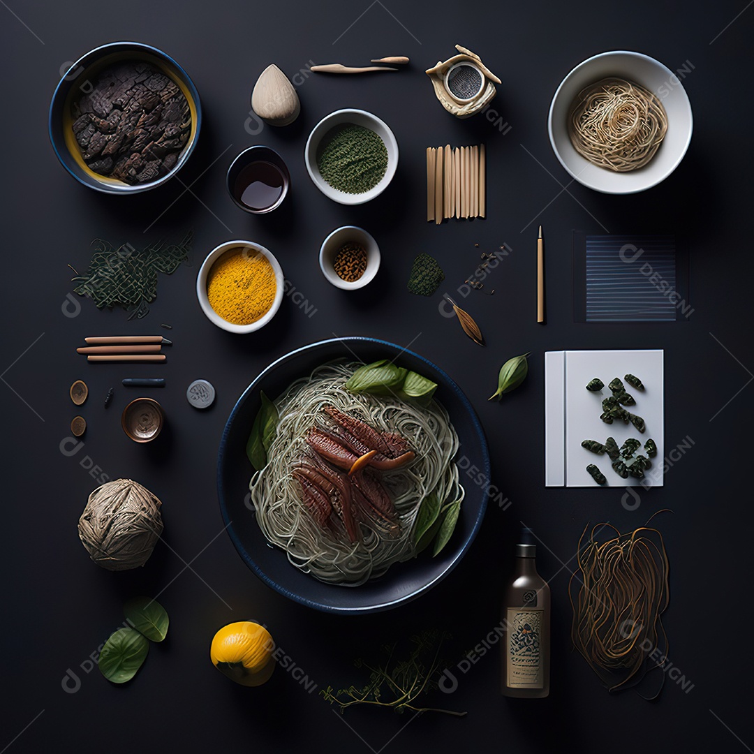 Mesa de almoço sobre uma mesa