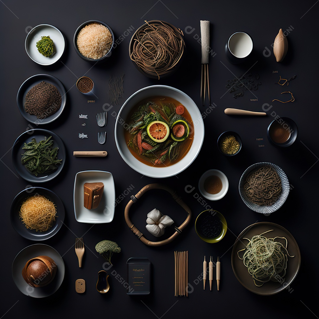 Mesa de almoço sobre uma mesa