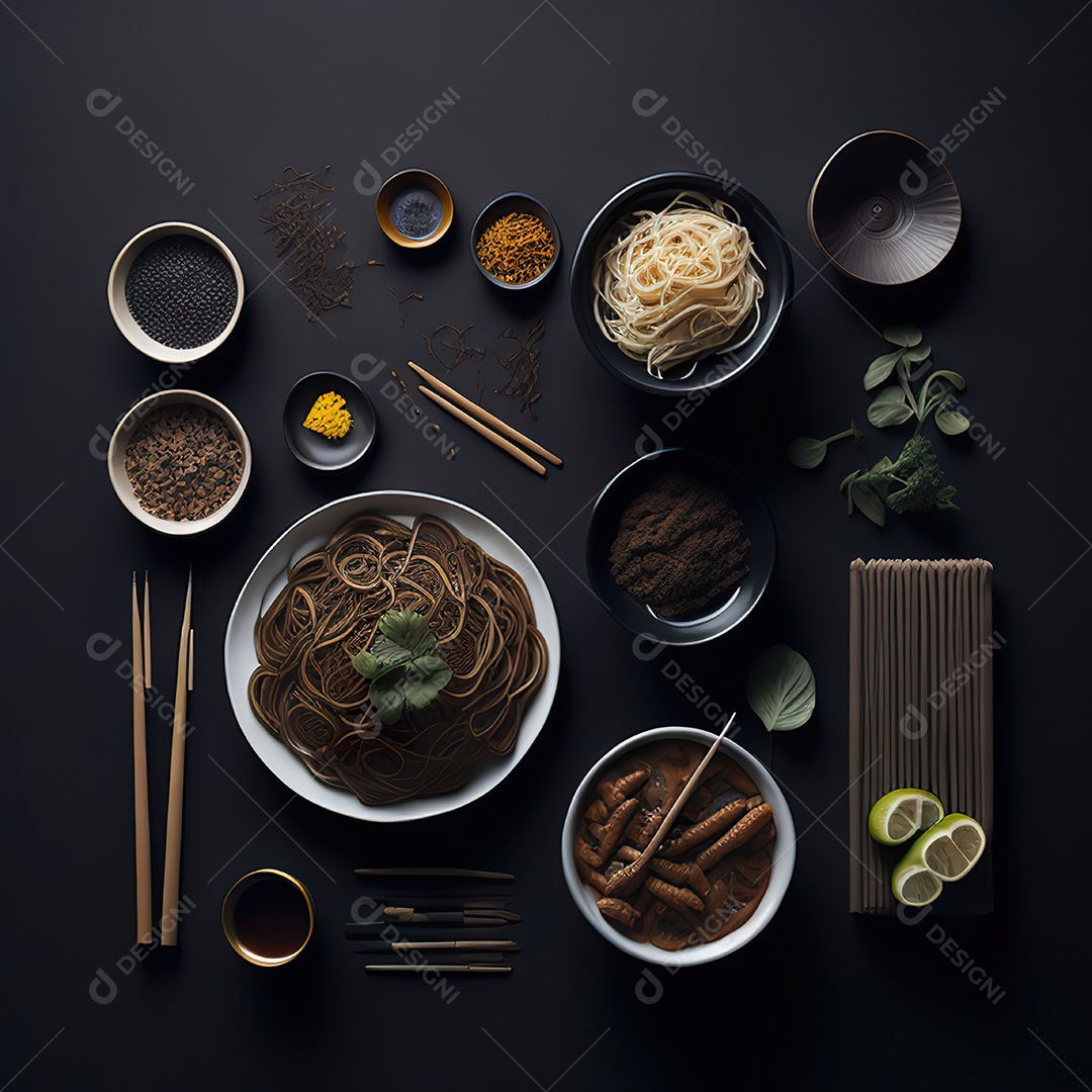 Mesa de almoço sobre uma mesa