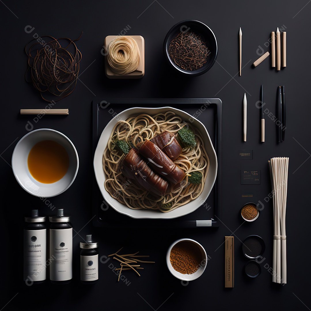 Mesa de almoço sobre uma mesa