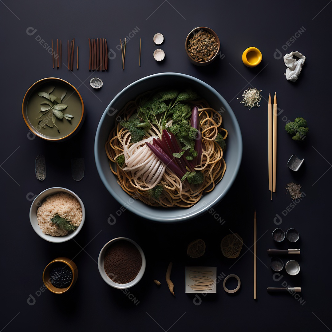 Mesa de almoço sobre uma mesa