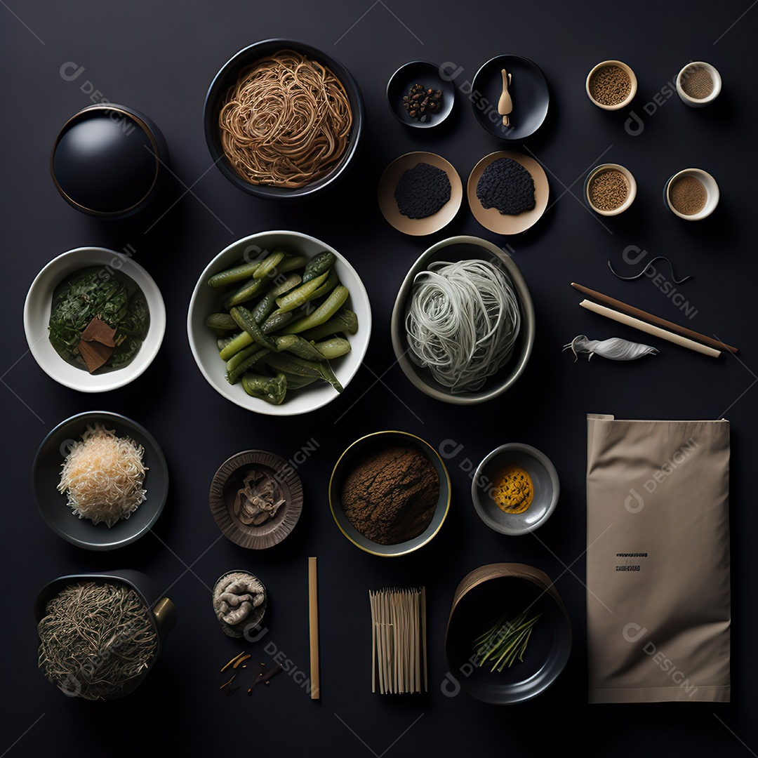 Mesa de almoço sobre uma mesa