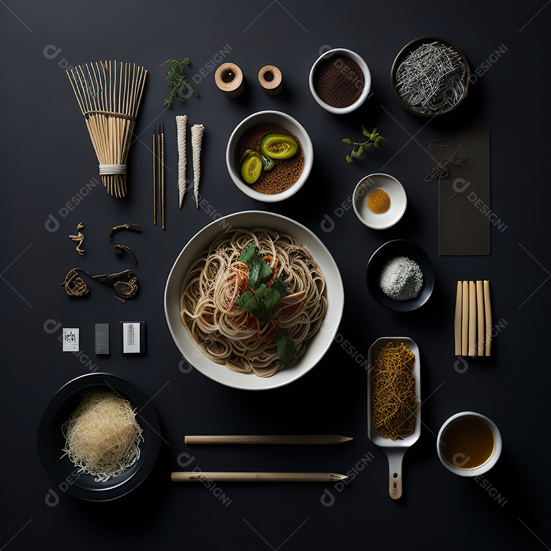 Mesa de almoço sobre uma mesa