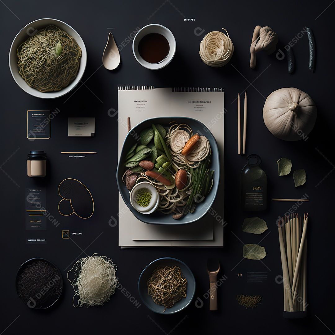 Mesa de almoço sobre uma mesa