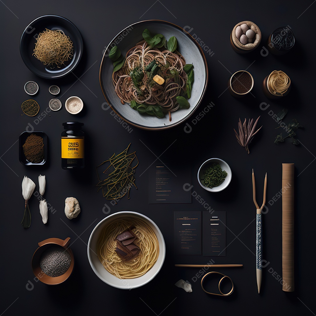 Mesa de almoço sobre uma mesa