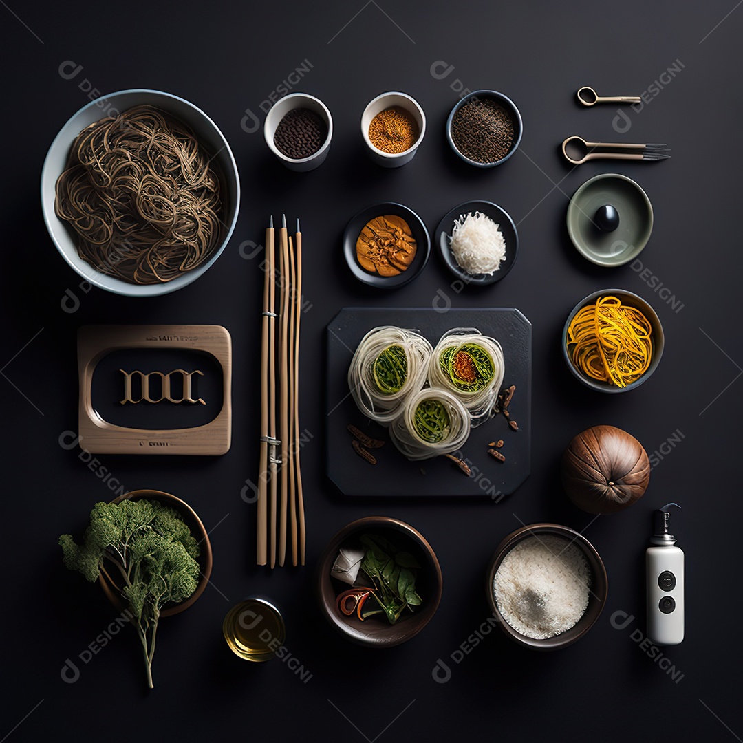 Mesa de almoço sobre uma mesa