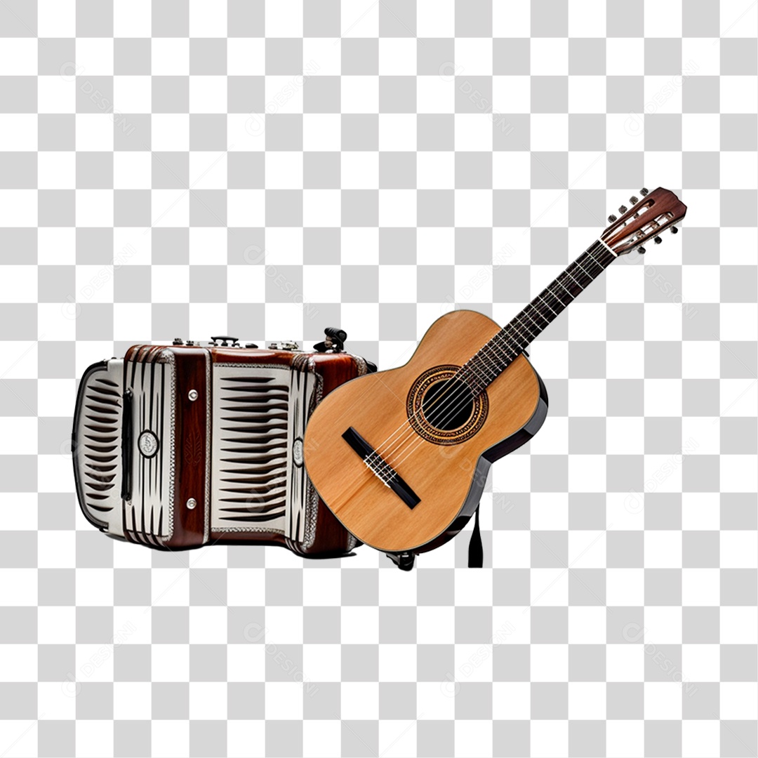 Violão E Sanfona São João PNG Transparente