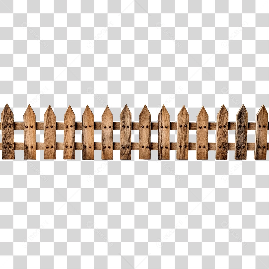 Cerca De Madeira Elemento 3D São João PNG Transparente