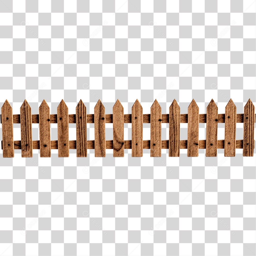 Cerca De Madeira Elemento 3D São João PNG Transparente