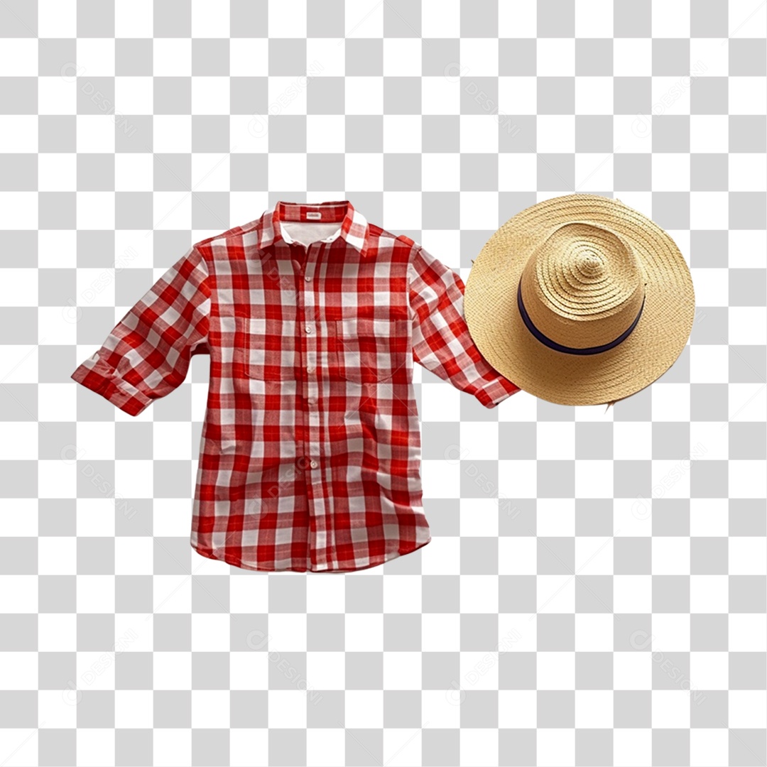 Chapéu E Camisa Roupas De São João PNG Transparente