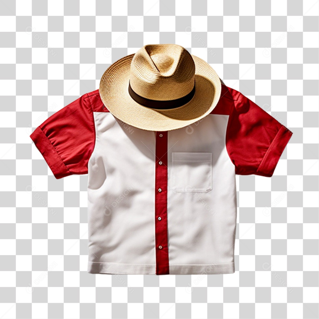 Chapéu E Camisa Roupas De São João PNG Transparente