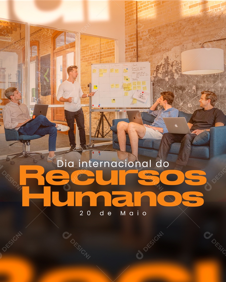 Feed Dia Internacional Do Recursos Humanos 20 De Maio Social Media PSD Editável