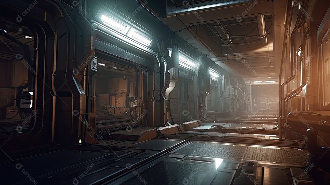 Ilustração de um cenário de jogo